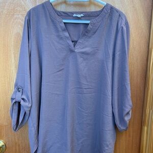 Maurices Women's Mauve V-Neck Top
